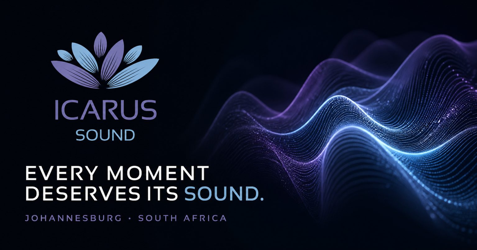 Icarus Sound — Every moment deserves its sound. Johannesburg, South Africa.